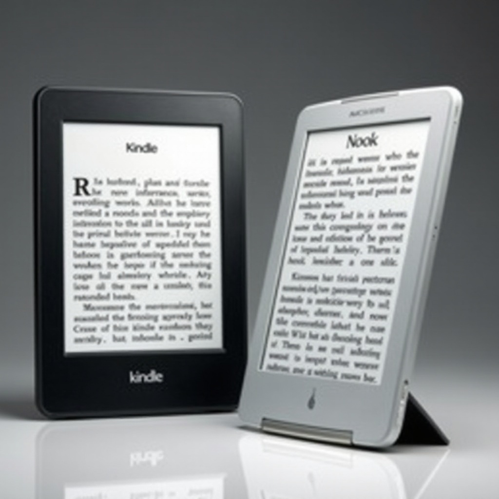 quelle est la différence entre un kindle et un nook